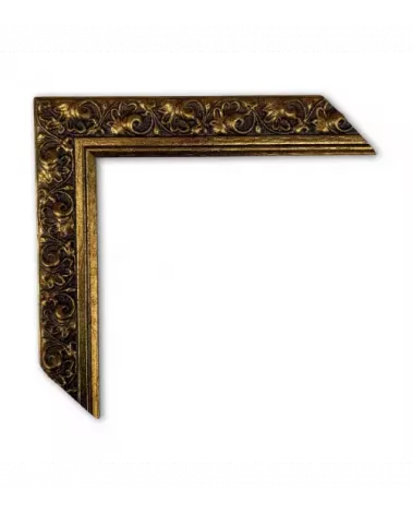 MOLDURA CLASICA CON DISEÑO DORADA