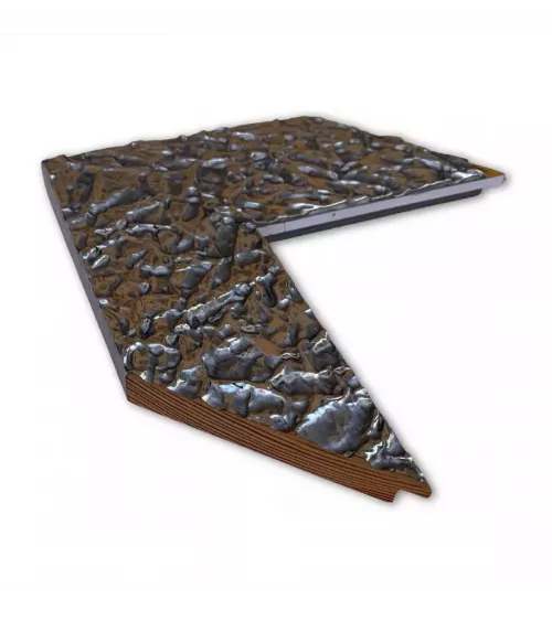 MOLDURA MODERNA PLATEADA